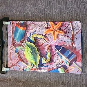 🌸Evergreen Flag "Summer Catch" Satin Garden Flag